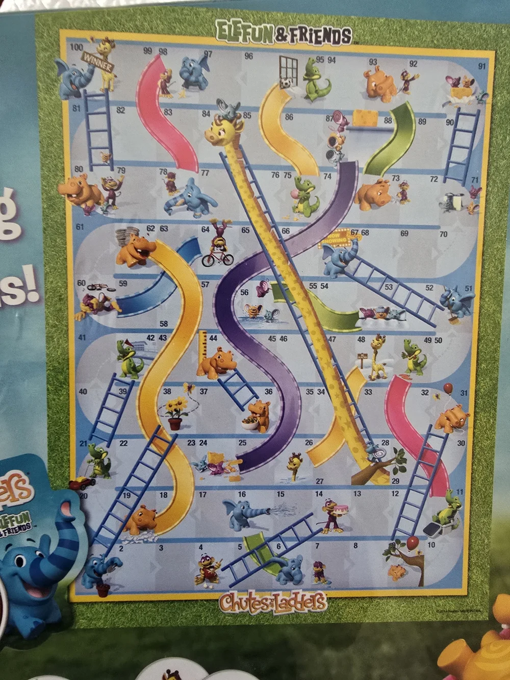 Hasbro Chutes and Ladders Kids Board Game Ages 3+ 2-4 Players New Sealed *